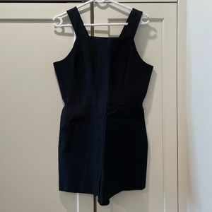 French Connection Black Satin Romper